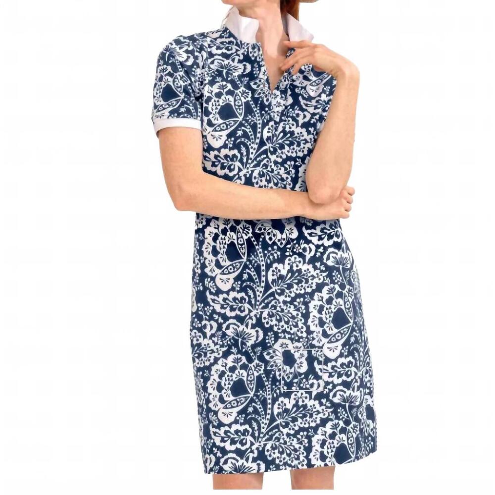 NEW GRETCHEN SCOTT serve it up dress in navy